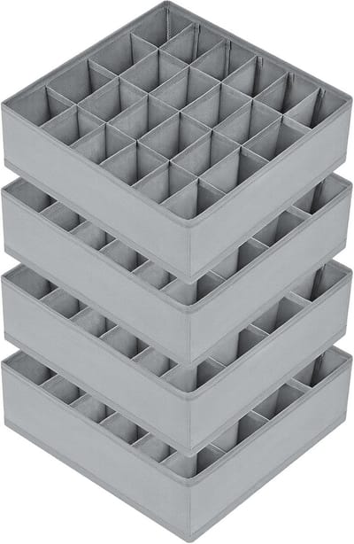 Opbergdozen voor sokken en ondergoed - 24 cellen Organizer voor plaatsbesparing