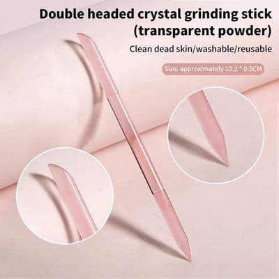 1 Stuks Glazen Nagelpolijster Cuticula Duwer Nagel Manicure Stok Professionele Nagelvijlen Voor Manicure Nagels Kunst Accessoires roze