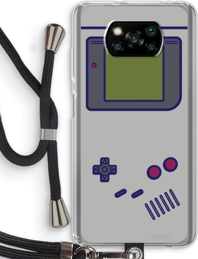 Case Company® - Hoesje met koord geschikt voor Poco X3 Pro hoesje met Koord - Game On - Telefoonhoesje met Zwart Koord - Bescherming aan alle Kanten en Over de Schermrand