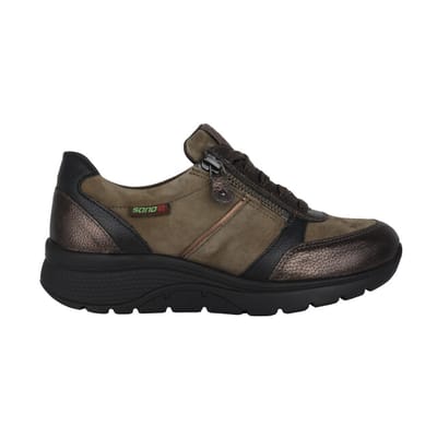 Mephisto Sano Izae - dames rollende wandelsneaker - Bruin - maat 36 (EU) 3.5 (UK)