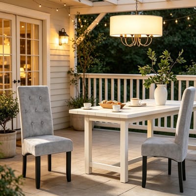 Eetkamerstoelen Set van 2 - Hoge Rugleuning Stoel - Moderne Eetkamerstoel - Keukenstoel - Woonkamerstoel - Dressing Stoel - Ontvangststoel - Comfortabele Stoel - Elegante Interieurstoel - Stoel voor Slaapkamer - Grijs