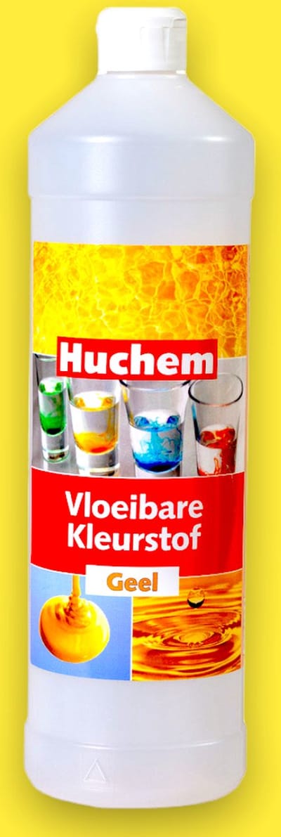 Kleurstof | Vloeibaar | 1L | Kleurmiddel | Pigment | Colour | Fles | Bottle | Geel