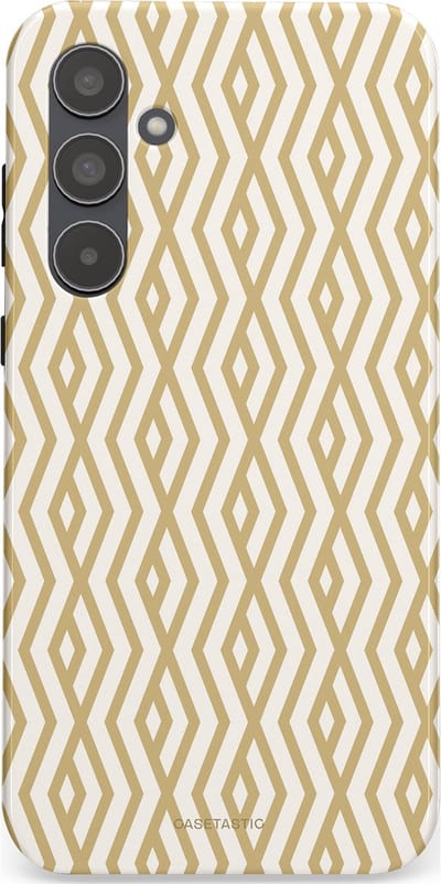 Casetastic Hoesje Geschikt voor Samsung A55 - Stijlvolle Beschermende Duo-layer Case - Art Deco Goud