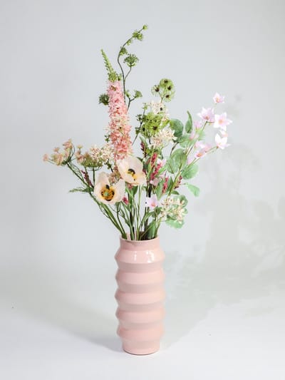 Kunstboeket Roze Ridderspoor
