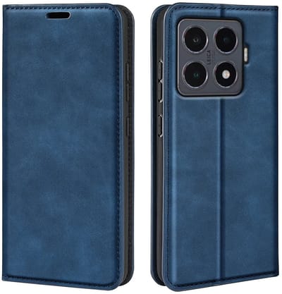 MobyDefend Hoesje - Geschikt voor Xiaomi 15T Pro - Luxe Wallet Bookcase (Magnetische Sluiting) - Blauw