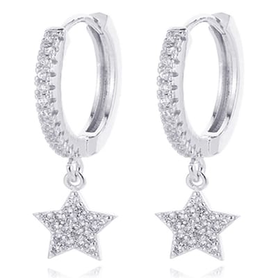 LGT JWLS Oorringen met Ster Hanger - Star Silver
