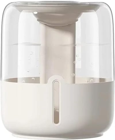 Luchtbevochtiger - Dubbele Spray - Verbeteren Luchtkwaliteit - Digitaal Display - 100W Vermogen - Beige