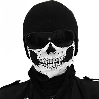 Knaak Doodshoofd Schedel Masker - Motormasker - Skimasker - Universeel - 1 stuk