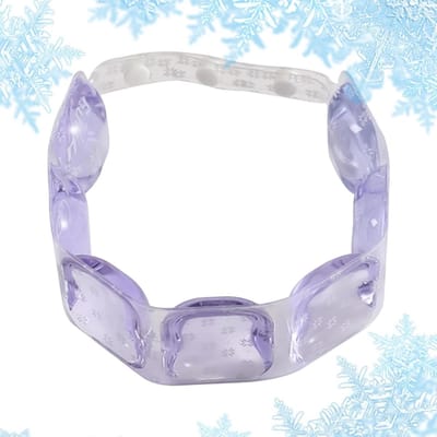 Nekkoeler - Verkoelende band - Warm weer - Verstelbaar comfort - 60x5.5 cm - Blauw