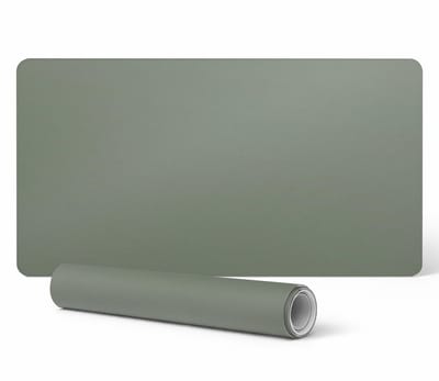 Bureauonderlegger met patroon voor tieners en studenten, olijfgroen, 90x45 cm