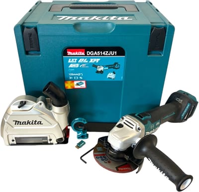 Makita Makita DGA514ZJU1 Haakse accuslijper 125 mm Incl. koffer, Incl. accessoires, Zonder accu 18 V