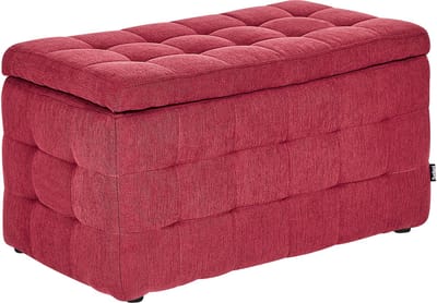 MICHIGAN - Ottomaan - Rood - Polyester