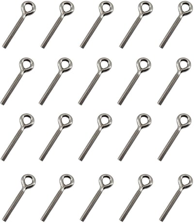 Cosensi- Oogbout 20 Stuks - Roestvrij Staal 304 - M5 Draaddiameter 5mm - Lengte 35mm - Corrosiewerend - Geschikt voor Binnen/Buitengebruik - Oogbouten