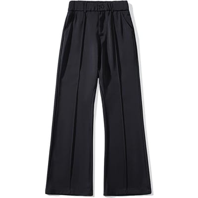 Nieuwe Zomer Micro-flare Pakbroek voor Heren Trendy Los en Knappe Vloer-schacht Broek XXL black