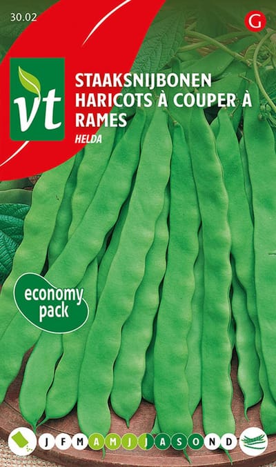 Bonen Helda - Verpakking van 150 g voor verse en knapperige bonen