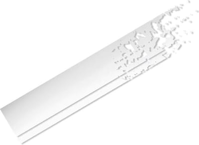 Foliatec Cardesign Sticker - Stripes - wit mat - Lengte 150cm x Breedte 22cm