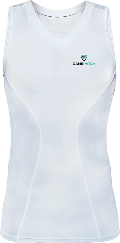 GAMEPATCH | Compression Shirt SLEEVELESS | Wit | Maat S | Basketball | Handball | Urban Sports