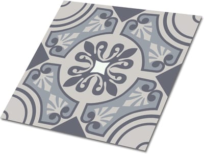 Tulup PVC Tegels - Arabische Abstractie Vinyl Tegels - 30 cm x 30 cm - Grijs Wand PVC Tegels - 9 stuks - Zelfklevende Vinyltegels - Mozaïek Plaktegels - Vinyl Tegels Zelfklevend - Plaktegels keuken en Badkamer