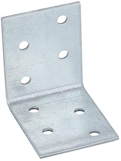 Hoekverbinder 50 x 50 x 40 mm - Verzinkt - 25 Stuks - Voor Diverse Toepassingen