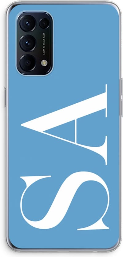 Gepersonaliseerd - Case Company® - Hoesje geschikt voor Oppo Find X3 Lite hoesje - Monogram N°2 - Soft Cover Telefoonhoesje - Bescherming aan alle Kanten en Schermrand