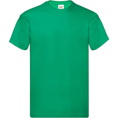 Fruit of the Loom Heren Origineel T-Shirt (Kelly Groen)
