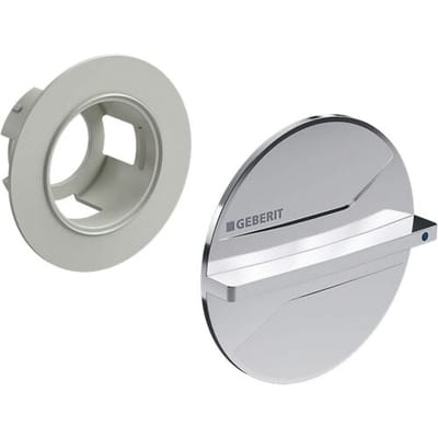 set Operating handle, for Geberit concealed ball valve with fastening 610.089.21.1