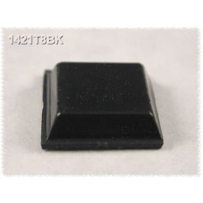 Hammond Electronics 1421T8BK Apparaatvoet Zelfklevend, Rond Zwart (Ø x h) 12.1 mm x 3.1 mm 24 stuk(s)