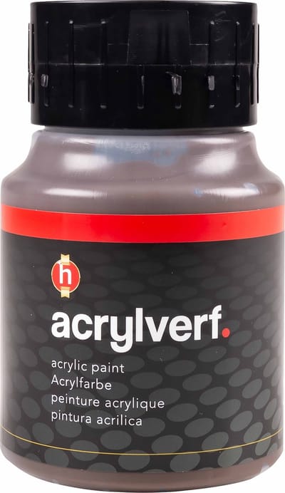 Acrylverf – Bruine Verf – Acrylaatverf – Acrylic paint – Hobbyverf – Knutselen en Verven – Sneldrogend – Burnt Umber (#69) – Bruin – Dekkend – Creall Studio – 500 ml