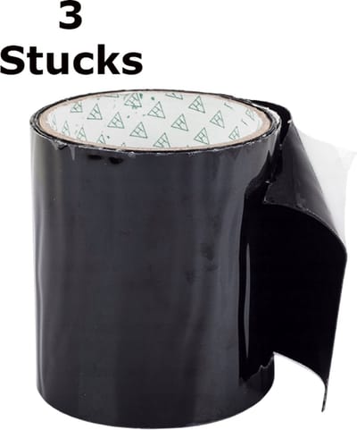 Borvat® | 3X Super Sterk Waterdichte Tape | Lekkage Tape | Montage Tape | Klus & Reparatie Tape | Flextape | Montage Reparatietape Klustape | Voor Reparatie Zwembad | Tent | Lekkages - Waterbestendig - Rubber - 1,5 Meter
