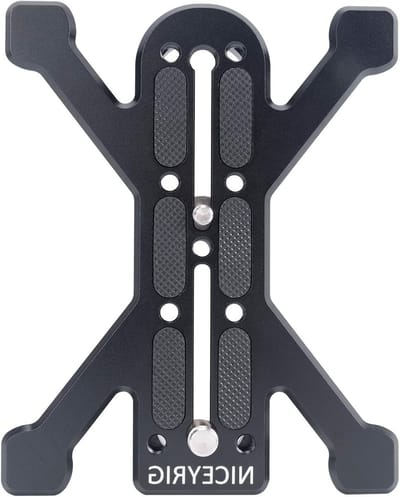 Vierpotige Quick Release Basisplaat voor DSLR Camera's en Camcorders - Compatibel met Arca-Swiss Statiefstandaarden en Ideaal voor Filmopnames