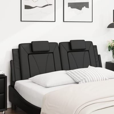 vidaXL Hoofdbordkussen "Viana" 152 cm kunstleer zwart