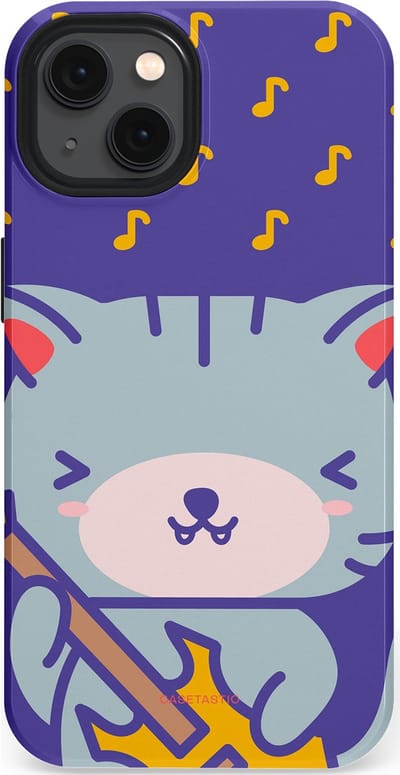 Casetastic Hoesje Geschikt voor Apple iPhone 13 Magsafe - Stijlvolle Beschermende Duo-layer Case - Katten beat