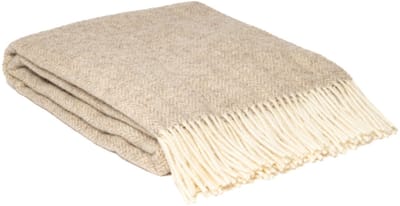 WOOOL Plaid - Zelandia Lux (Beige) - 140x200cm - 100% Wol