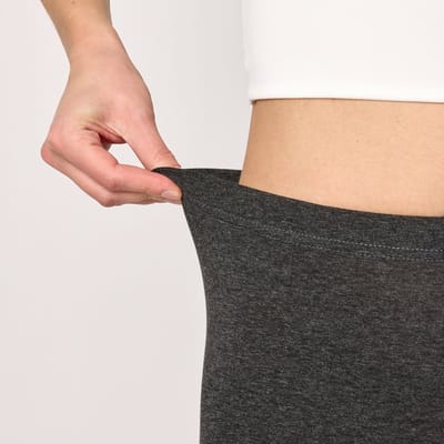 Merry Style MS-MS10-145-LE Dames Leggings - Sport - Vrijetijdsbroek - Kort - Viscose - Sporbroek - Yogabroek - Donker Gemêleerd - XL