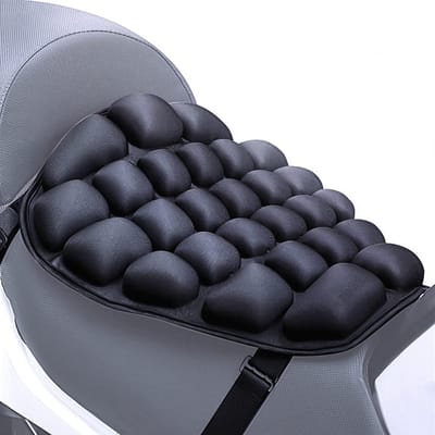 Motorfiets zitkussen - Luchtkussen motor - Comfortabel rijden - Effectieve trillingsdemping - 1 kg - Zwart