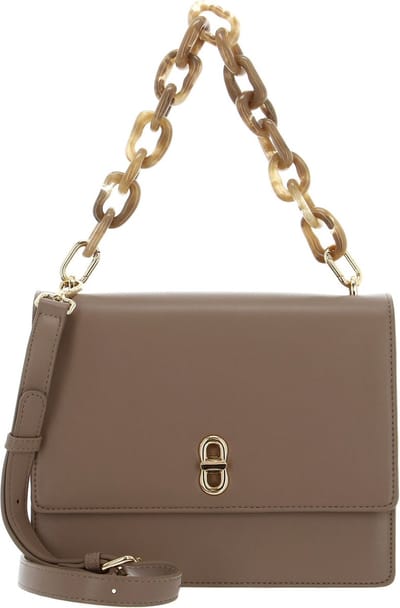 SEIDENFELT MANUFAKTUR Schoudertas Herrvik Big Crossbody Bag Almond / Gold Lichtbruin