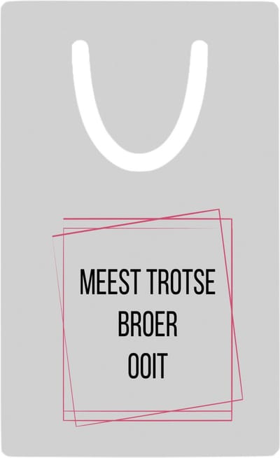 Hacebo® - meest trotse broer ooit metalen boekenlegger - Broer - trotse broer - verjaardagscadeau - verjaardag - cadeau - cadeautje voor broer - broer artikelen - kado - geschenk - gift Bladwijzer boekenleggers - 7.6 cm x 5cm