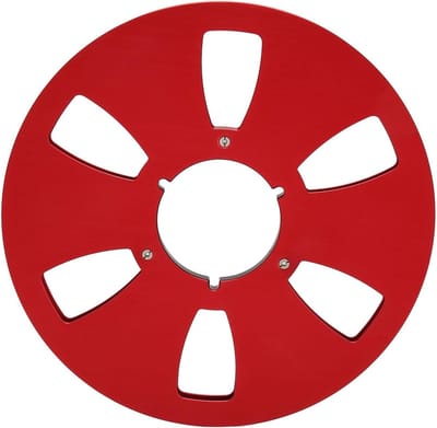 Lege Tape Spoel - Opwikkelspoel Reel - Audio Opnemen - 6-Gat Windbestendig - 10 Inch - Rood