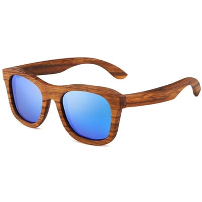 Retro Vierkante Houten Zonnebril UV400 Vintage Mode voor Dames Heren Luxe Merk Zonnebrillen Buiten Bescherming Rijden brown