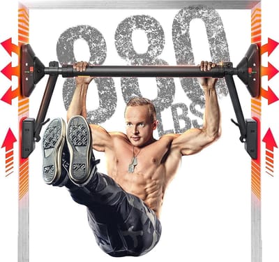Pull Up Bar voor Thuis Fitness met Dubbele Veiligheidssluiting en Twee-Weg Ondersteuning