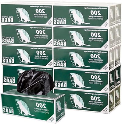 Hondenpoepzakjes - Afvalzakken Huisdier - Huisdier Uitlaten - 40% Dikker Materiaal - 20 Rollen - Zwart