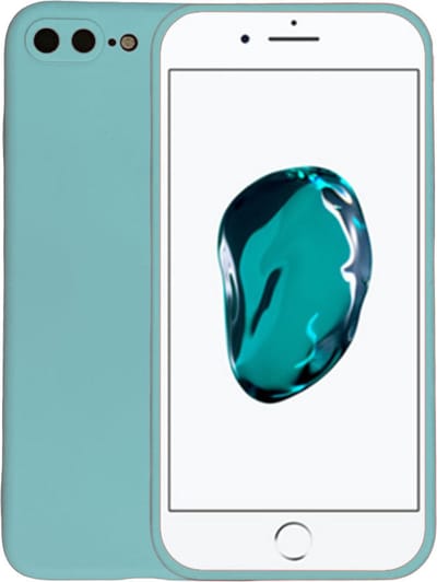Smartphonica Telefoonhoesje Geschikt voor iPhone 7/8 Plus siliconen hoesje - Backcover Siliconen Case - Blauw geschikt voor Apple iPhone 7 Plus;Apple iPhone 8 Plus