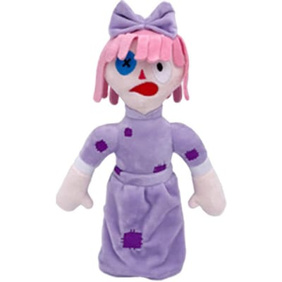 Nieuwe The Amazing Digital Circus Pluche Clown Ragatha pomni Cartoon Jax Pop Joker Pluche Zacht Gevuld Bank Decoratie Kerstcadeau gray