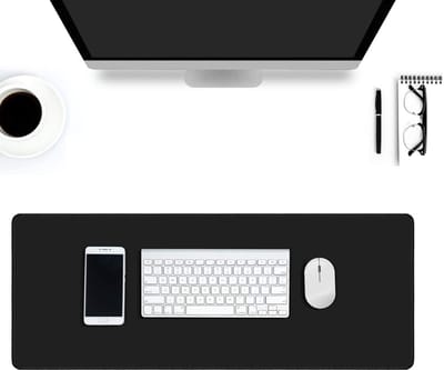 EtuiTab - Leren Muismat - 90x40cm - Zwart;Rood - Apple Magic Mouse