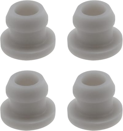 4 Stuks Vervangende Siliconen Rubber Hob Grommets 5mm Geschikt voor Camper en Caravan Kookplaten, Grijs