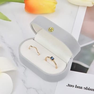 Elegante Ringen Doos voor Trouwringen en Verlovingsringen, Perfect voor Valentijnsdag en Huwelijksvoorstellen, Luxe Sieradenopbergdoos