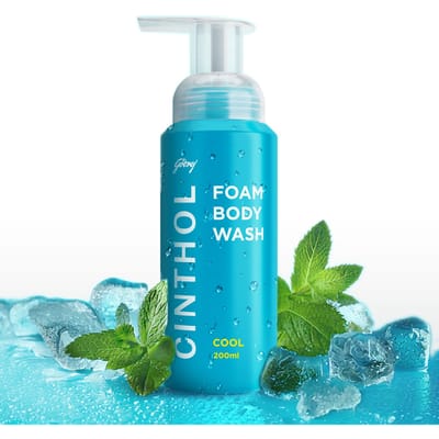 Cinthol Cool Foam Douchegel (200ml) | Unieke Schuimformule voor Gehydrateerde & Onweerstaanbaar Zachte Huid | Geschikt voor Alle Huidtypes blue