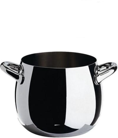 Alessi Kookpan / Soeppan Mami - SG100/20 - Ø 22 cm / 5,6 liter - Ontworpen door Stefano Giovannoni - Hoogwaardig RVS - Geschikt voor alle warmtebronnen, inclusief inductie - Vaatwasserbestendig - Tijdloos en Functioneel Design