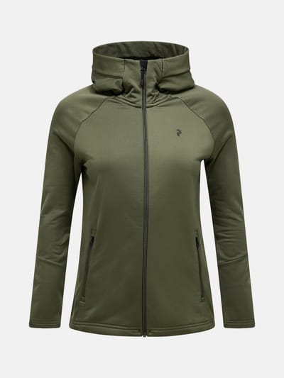 Peak Performance W Rider Essentials Zip Hood - - Outdoor Kleding - Fleeces en Truien - Fleece