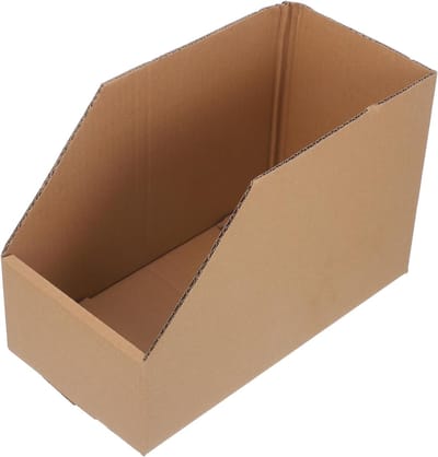 Kartonnen Opbergdozen - Opbergbak Met Deksel - Ruimte Besparen - Stevig Golfpapier Materiaal - 30x30x30 Centimeter - Lichtbruin